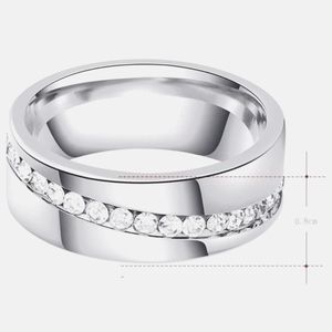 Stainless Steel Ring Unisex Band Ring
